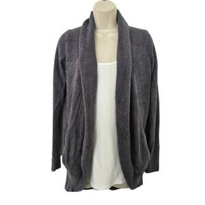 BAREFOOT DREAMS CozyChic Lite Circle Cardigan in Carbon Size XS/S